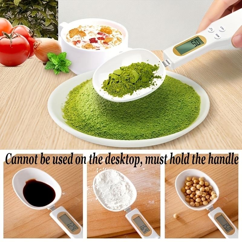 1pc Digital Measuring Spoon with LCD Display 0.1g 500g, Portable Kitchen Scale for Precise Baking, Cooking, Pet Food Tea, Includes Battery