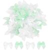 MECCANIXITY 100Pcs Mini Ribbon Bow 1" Mini Fabric Satin Ribbon Flower Bows for Craft DIY Sewing Wedding Birthday Party Pink & Blue