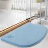 2pcs Bathroom Floor Mat Household Door Non-slip Stepping Foot Pad Bath Quick-drying Carpet
