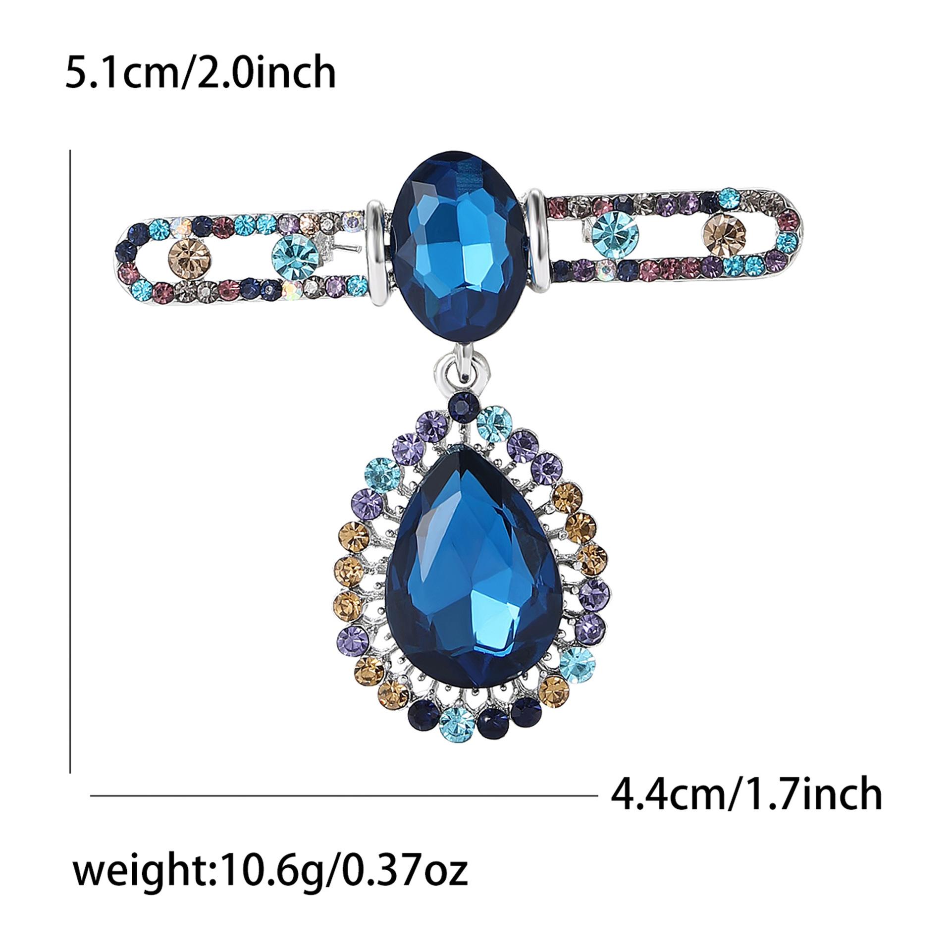 

Брошь-подвеска из преувеличенного сплава, маленькая, стеклянная, модная, универсальная, для женского костюма, кардигана, корсажа, ювелирное украшение