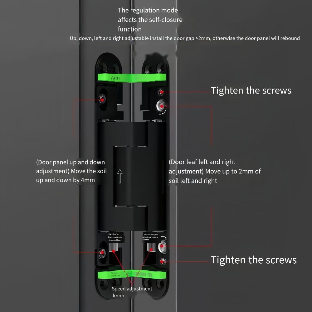 Silent Close Hydraulic Adjustable Hinge Folding Concealed Hinge  Outside Opening