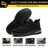 Safety Shoes Men Work Safety Boots Steel Toe Shoes Anti Smash Puncture Proof Air Cushion Work Shoes Light Comfortable Sneakers