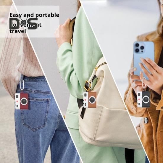 Headphone Case Protective Cover Shockproof Impact Resistant Retro 3D Camera Protective Silicone Skin Cover for AirPods 4