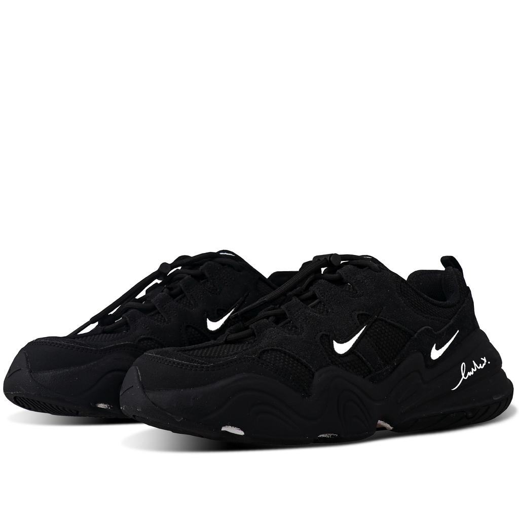 Nike Tech Hera Abrasion Resistant Lightweight Height Increasing Low Top Casual Shoes Unisex Black FJ9532-101(Team375-)