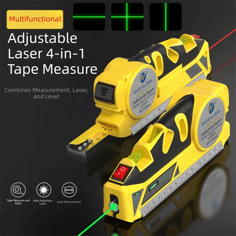 Cross Line Infrared tape measure 4IN1 Measuring Tape Laser Level with Metric Rulers Home Use