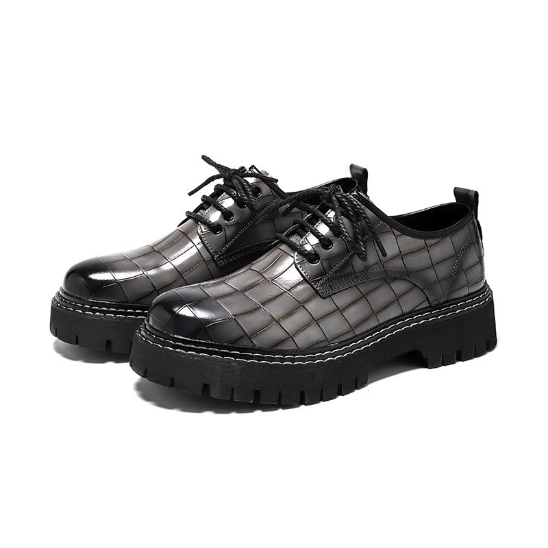 

Модные мужские лоферы Роскошный бренд Кожаные туфли Дышащие слипоны Однотонные Формальные Повседневные туфли Ручной работы Дизайнерские мужские туфли Мокасины 44 серый