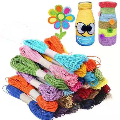Colorful Double - Stranded Thin Paper Rope for DIY Handicrafts: Unleash Creativity 10/25M One Roll