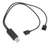 Charger Cable Fit for Switch Controller Charging Cord with Sturdy Connectors LED Indicator USB A Input