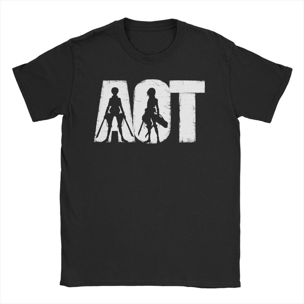 Men Women Attack On Titan Levi Eren T Shirt Shingeki No Kyojin Anime Pure Cotton Clothing Novelty Tee Shirt Plus Size T-Shirts