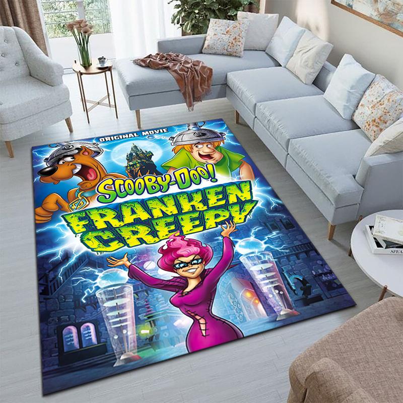 Halloween cartoon comedy adventure movie Scooby-Doo carpet is suitable for living room and bedroom doormats office balcony decorative carpet V14