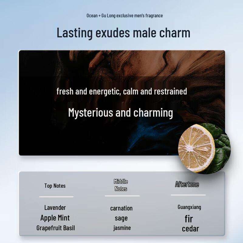 Hefengyu Men's Cologne Scented Hair & Body Wash Set