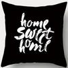 Housses de Coussin Stylées à Motifs Noir et Blanc Housse de Coussin Adaptée pour Canapé Chambre Voiture