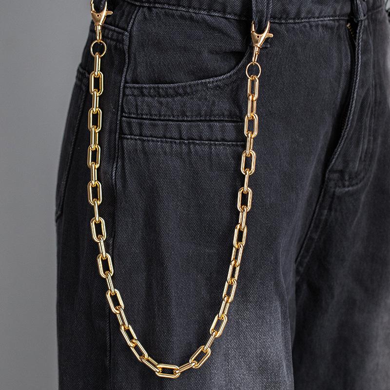 Metallkette Hüftkette Halskette Armband High-End Trendig Cool Personalisiert Jeans Kette Modeaccessoires