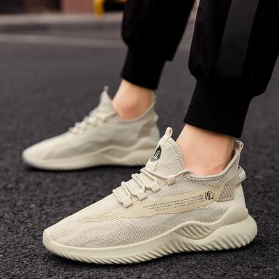 Manufacturer's New Men's Casual Shoes Breathable Sports Running Shoes Soft Sole Trend Lightweight Flying Woven Shoes
