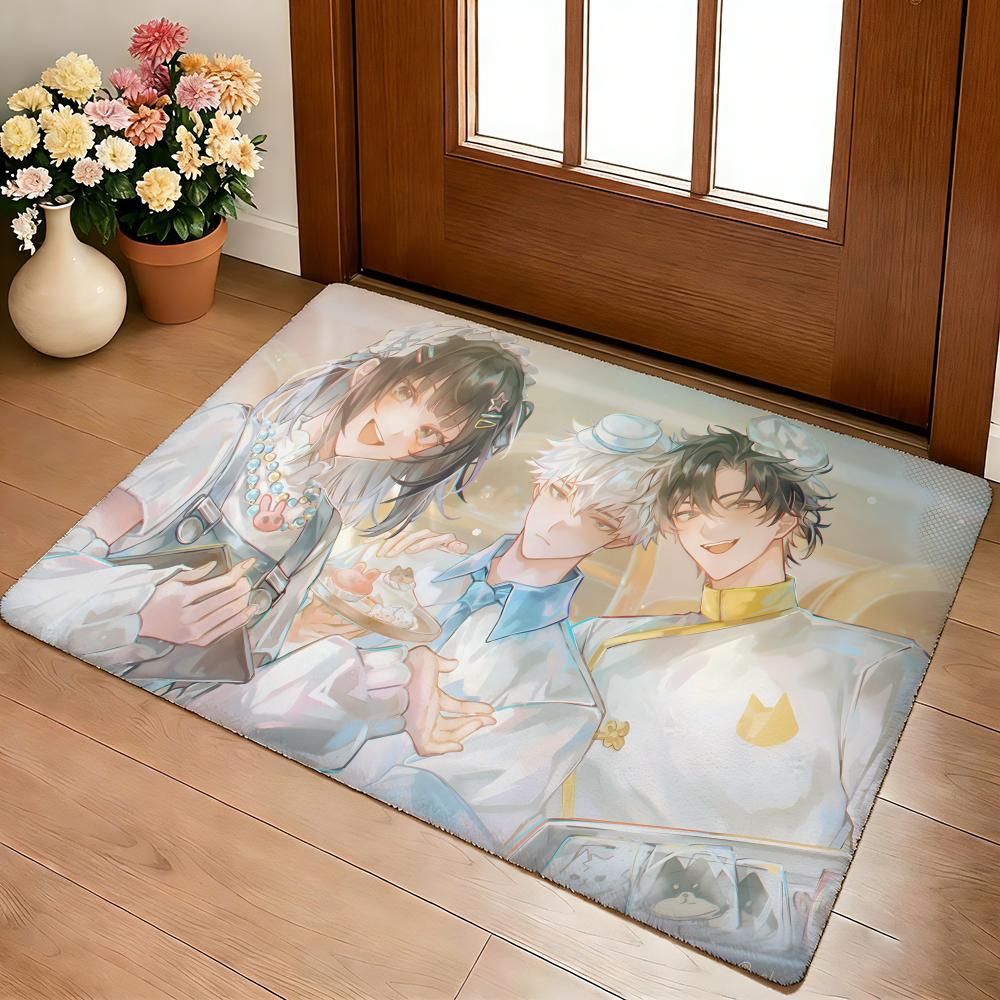 Hot Bl Anime L-link Click Floor Mat Cozy Flannel Soft Thick Non-Slip Mat For Living Room Bedroom Kitchen Decor Rugs