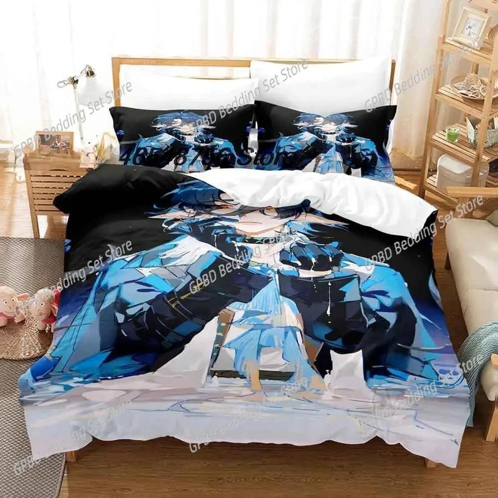 3d Printing Game Arknights Beding Set Bedrom Soft Modern Bedspreads Comefortable Children Kids Soft Duvet Cover Comfortable Quilt Cover And Pilowcase