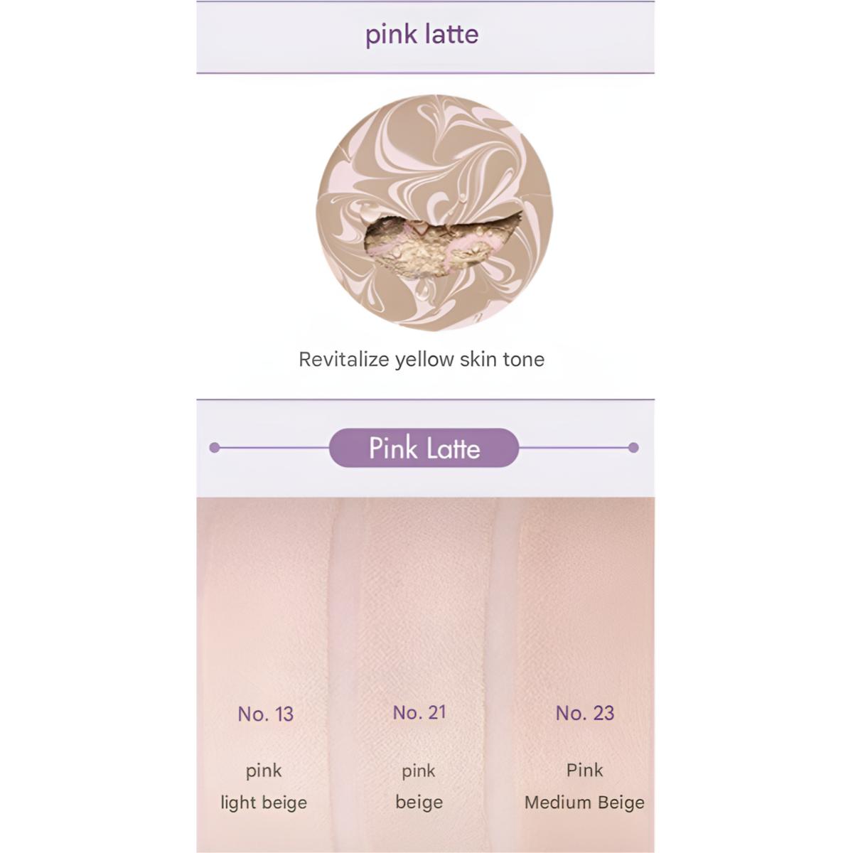 

[Age 20 s] Shining Drops Edition Essence Cover Pact Purple (Case +3 refills) 23 Pink Medium Beige