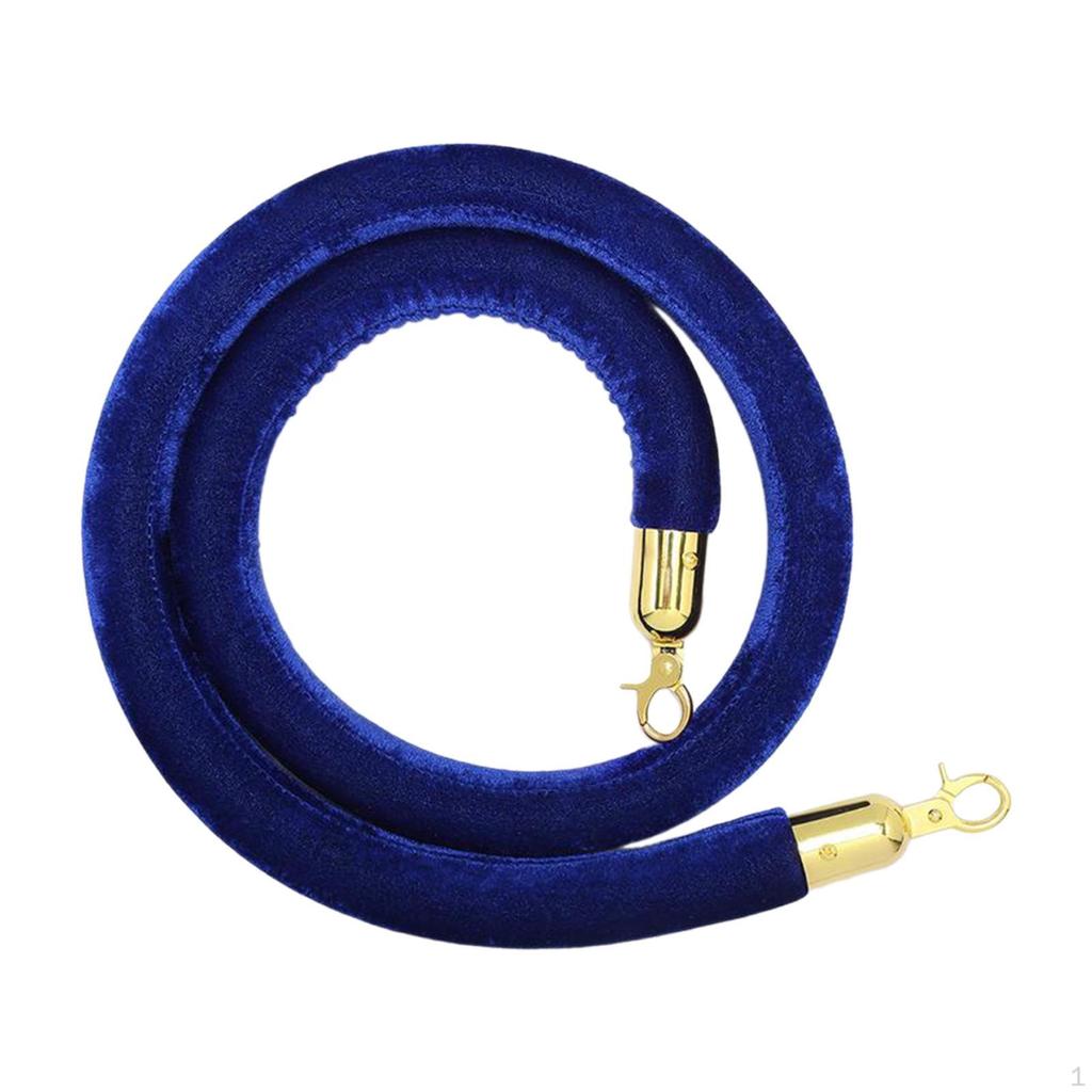 150cm Sammet Avspärrningsrep Tillbehör Multifunktionell Stolpe för Inomhus Utomhus Offentlig Plats