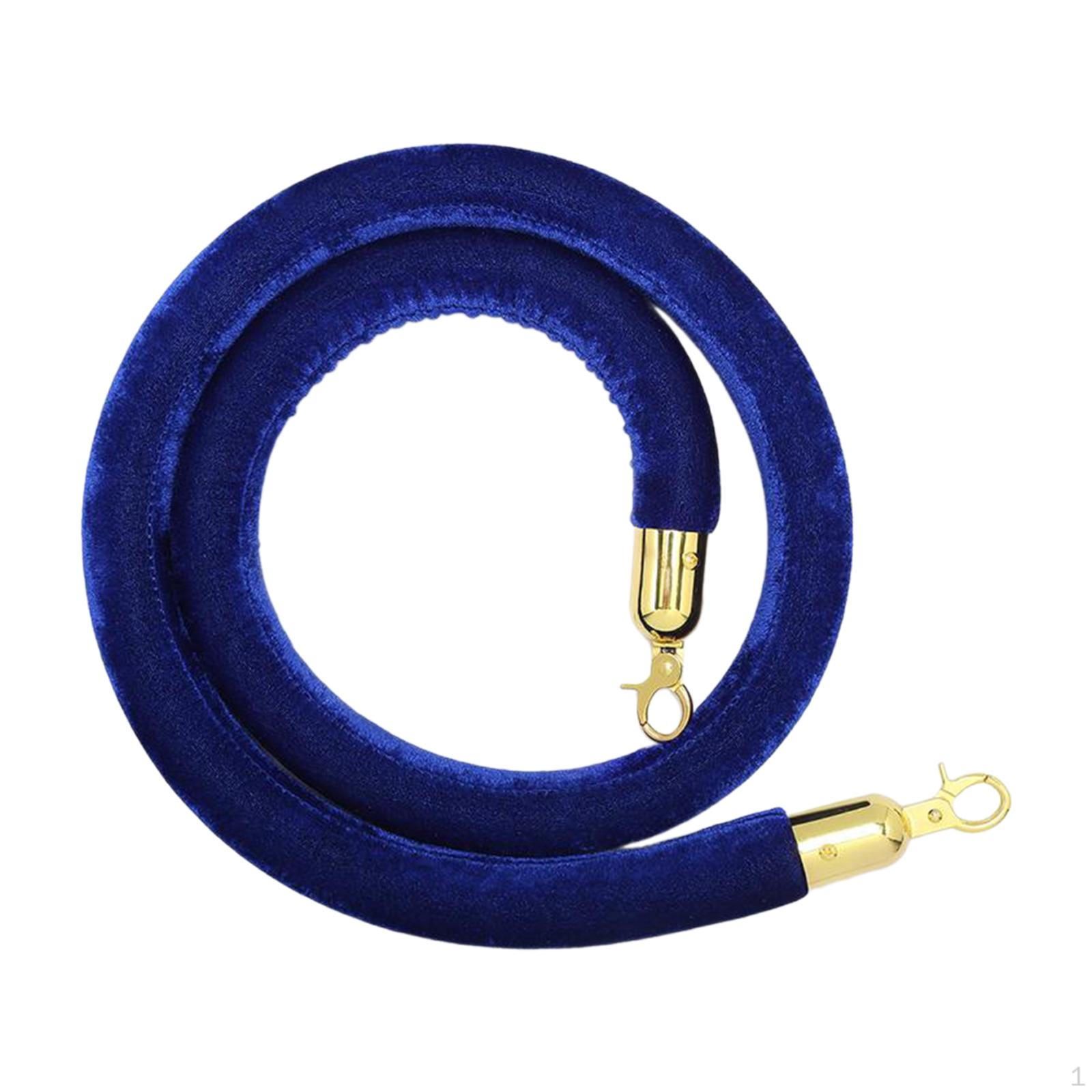 

Бархатная стойка 150 см, аксессуары из веревки, многоцелевой столб для использования в помещении, на открытом воздухе, в общественных местах синий