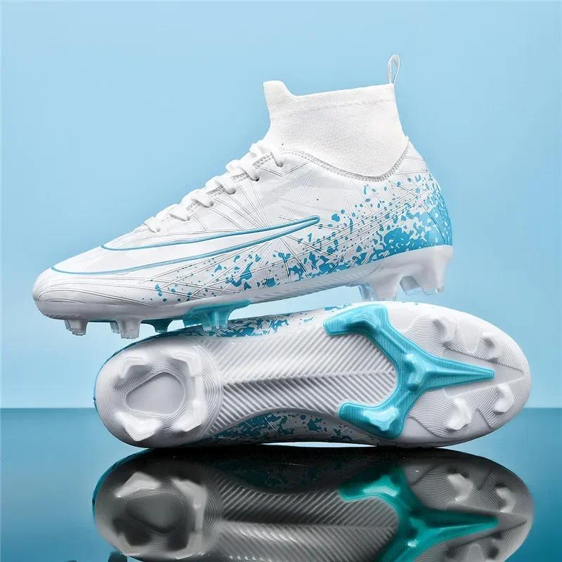 Men Football Shoes Society Cleats Resistant TF/FG Field Soccer Shoes Top Quality Sneaker Sport Wear Kids Studded Football Boots