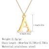Kinitial A-Z English Alphabet Letter Pendants Necklaces For Women Metal Jewelry Simple Initial Chain Choker Collares