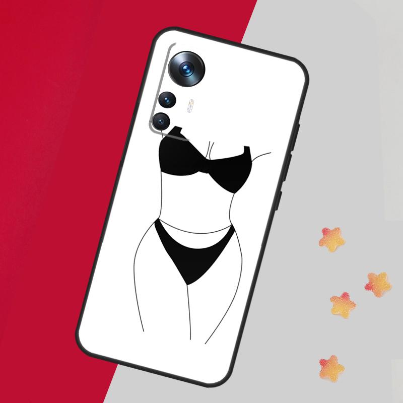Woman Body Line Art Case For Xiaomi 15 14 13 Ultra 11T 12T 13T 14T Pro Cover For POCO X7 X6 X3 X5 F5 F6 F7 Pro
