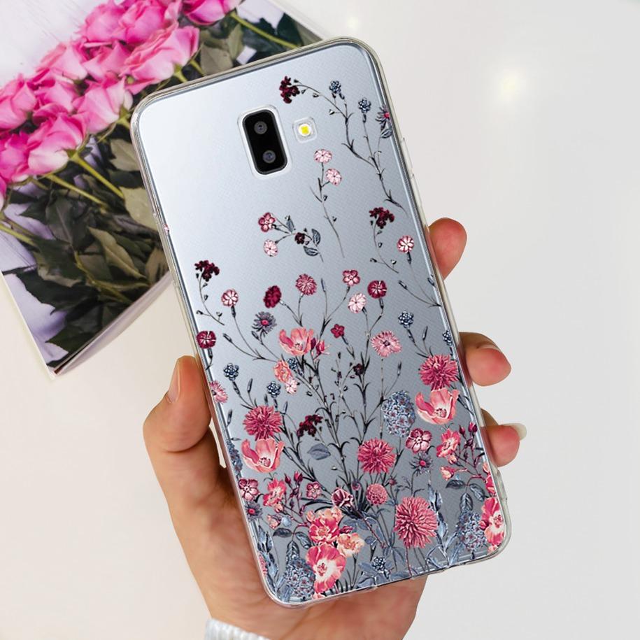For Samsung J6 Plus Case J6 2018 J600F J610F Cover Luxury Marble Butterfly Clear Soft Cases For Samsung Galaxy J 6 J6+ 2018 Capa