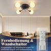 Ceiling Fan - NETTLIFE - G9 - 6 DC Speeds - Remote Control & Timer - Black