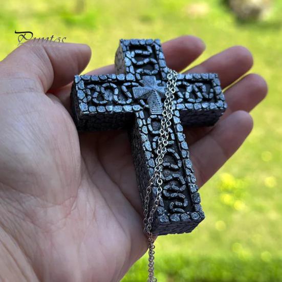 Náhrdelník s postavičkou z tajné přihrádky Náhrdelník s přívěskem ve tvaru deseti ručně vyrobený 3D tištěný herní náhrdelník