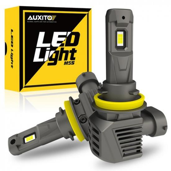 9005/H11/H8 Combo LED Headlight Bulbs CANbus High Low Beam 6500K White Noiseless 1 Pair H11/H8/H9