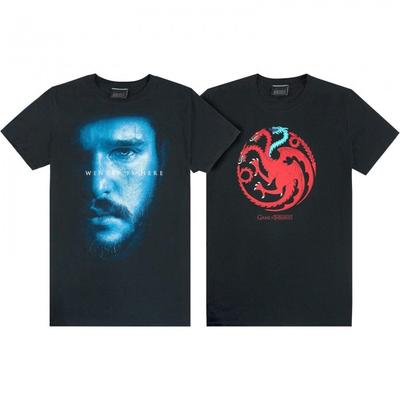 Erkek Buz Ve Ateş Ejderhaları Jon Snow Tişörtü (2'li paket)