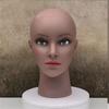 Bald Mannequin Head Female Professional Cosmetology Training Head Bald Manikin Head for Wigs Making Display Doll Head
