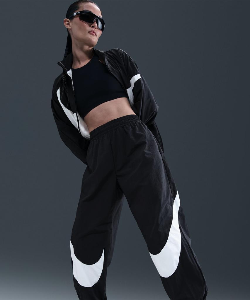 NIKE Sportswear Women'S Mid-Rise Joggers - Black:White / Hv2358-010