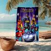 Custom Name Ultra-Soft Beach Towel with Batwheels Theme,Ideal for Pool - Camping, Diving - Perfect Travel Essential, Vibrant Beach Towel.