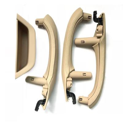 Left Right Driver Car Interior Door Pull Handle Leather Cover Set Assembly Replacement For BMW X3 X4 F25 F26 2010-2016