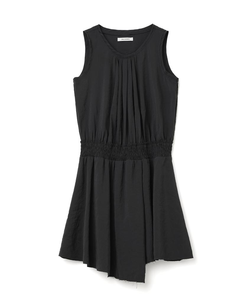 Milo Woman Smoke Asymmetric Midi Dress [Black]