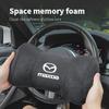 High Quality Suede Car Headrest Auto Seat Neck Soft Pillow For Mazda Speed 2 3 5 6 Atenza CX80 CX70 CX90 CX3 CX5 CX8 MX30 CX60