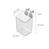 Clear Wall Mount Organizer for Wall,Cabinet Door Organizer for Bathroom,Pantry,Kitchen,Laundry,Spice/Cosmetics Storage Box