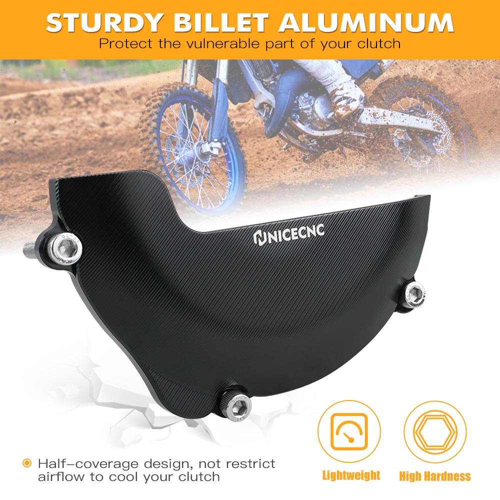 NICECNC For Yamaha YZ85 YZ 85 2002-2023 2022 2021 2020 2019 2018 2017 Motorcycle Clutch Cover Half-Covered Protector Aluminum