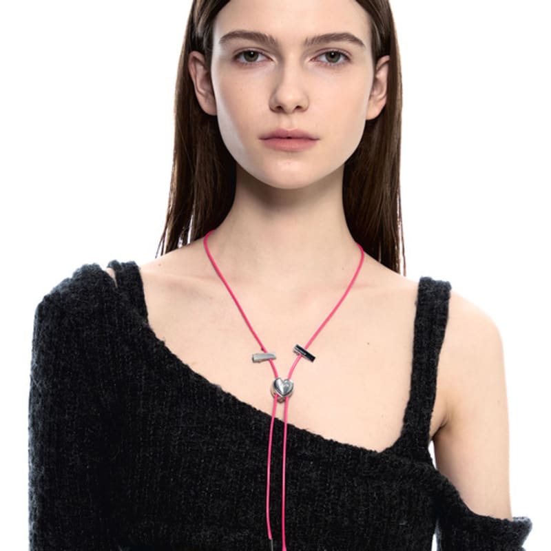 SENTIMENTS No.483 [silver] HEART CODE LOCK Necklace