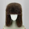 Uomo Donna Inverno Cappello da Trapper Cappello da Pilota Unisex Caldo Pelliccia Sintetica Protezione Orecchie Antivento Cappellino da Trooper Bomber