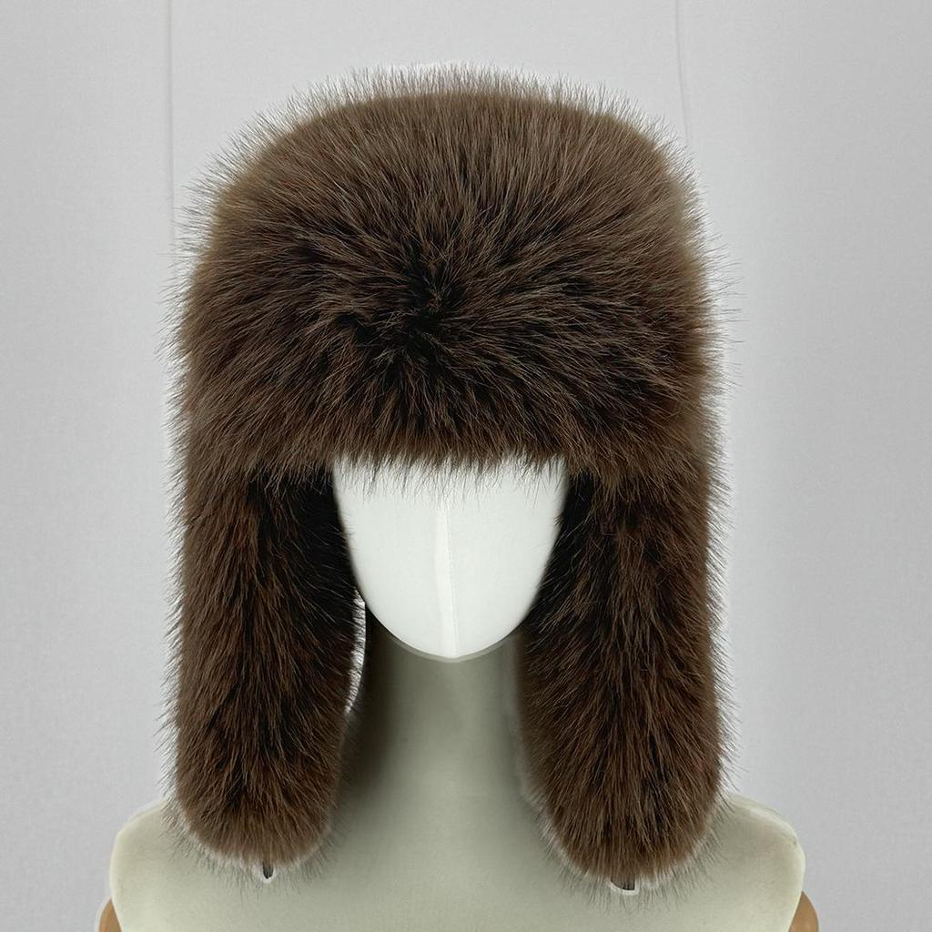 Uomo Donna Inverno Cappello da Trapper Cappello da Pilota Unisex Caldo Pelliccia Sintetica Protezione Orecchie Antivento Cappellino da Trooper Bomber