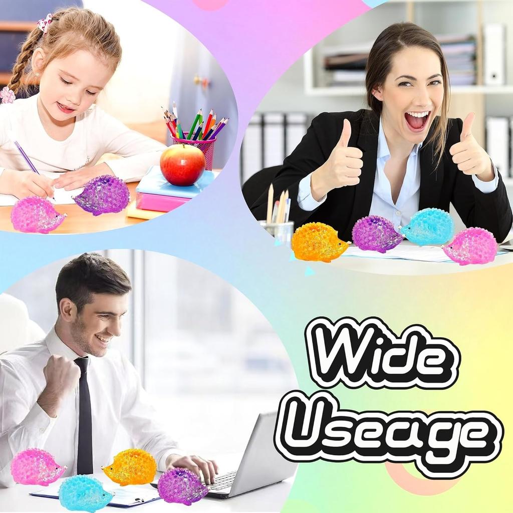 Igel Zucker Squishy Stressbälle Kawaii Squishy Spielzeug für Kinder Sensorische Quetschspielzeuge Osterkorb Füllung Mitgebsel