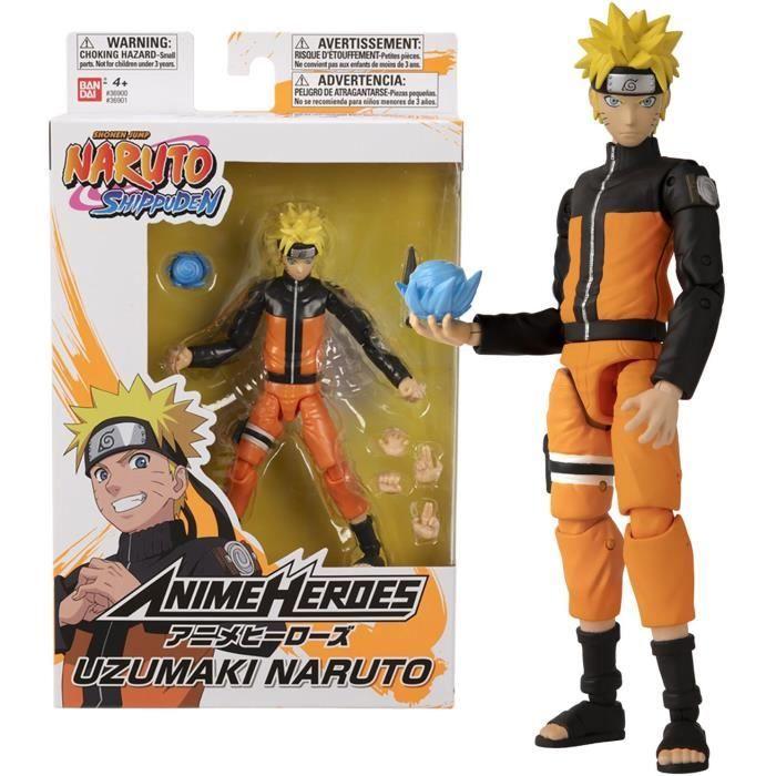 Figurine Anime Heroes Naruto Uzumaki 17 Cm - BANDAI - Collectionnez Toutes Les Figurines Anime Heroes De Bandai