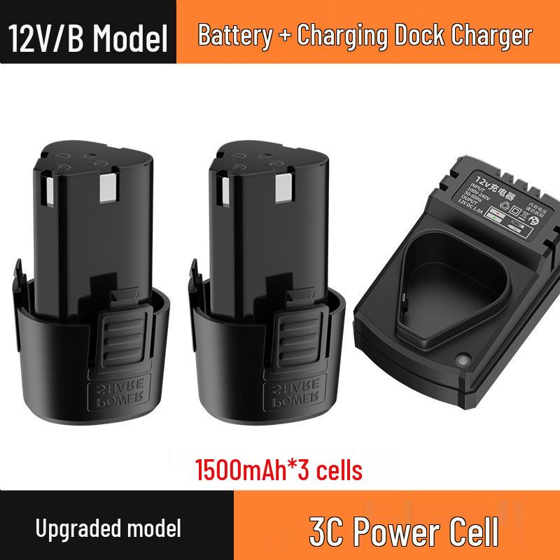 12V Lithium-Ion Universal Charger for Electric Drills, High-Capacity Tools, Screwdrivers, and Pistol Drills