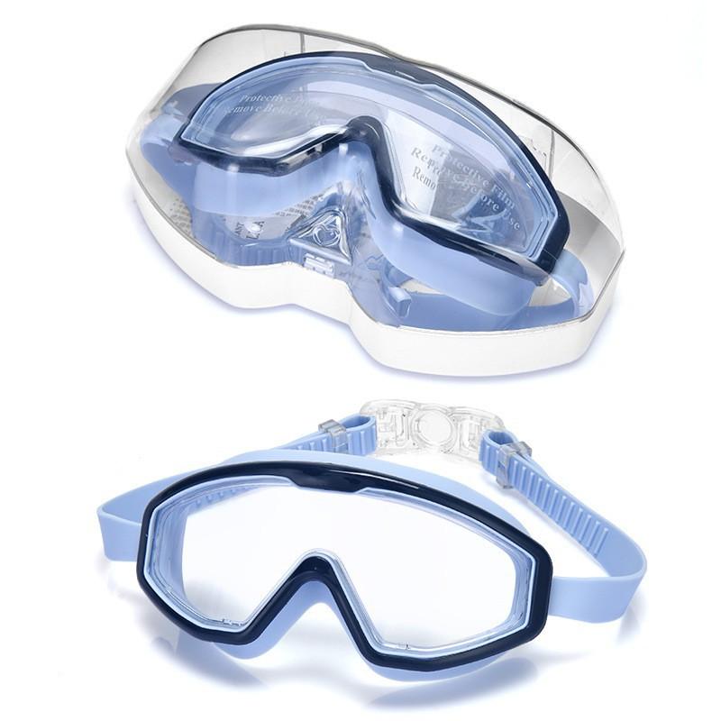 New Children's Swimming Glasses Girls Flat Light Anti-fog Large-frame Boys 'diving Sports Special Clothes