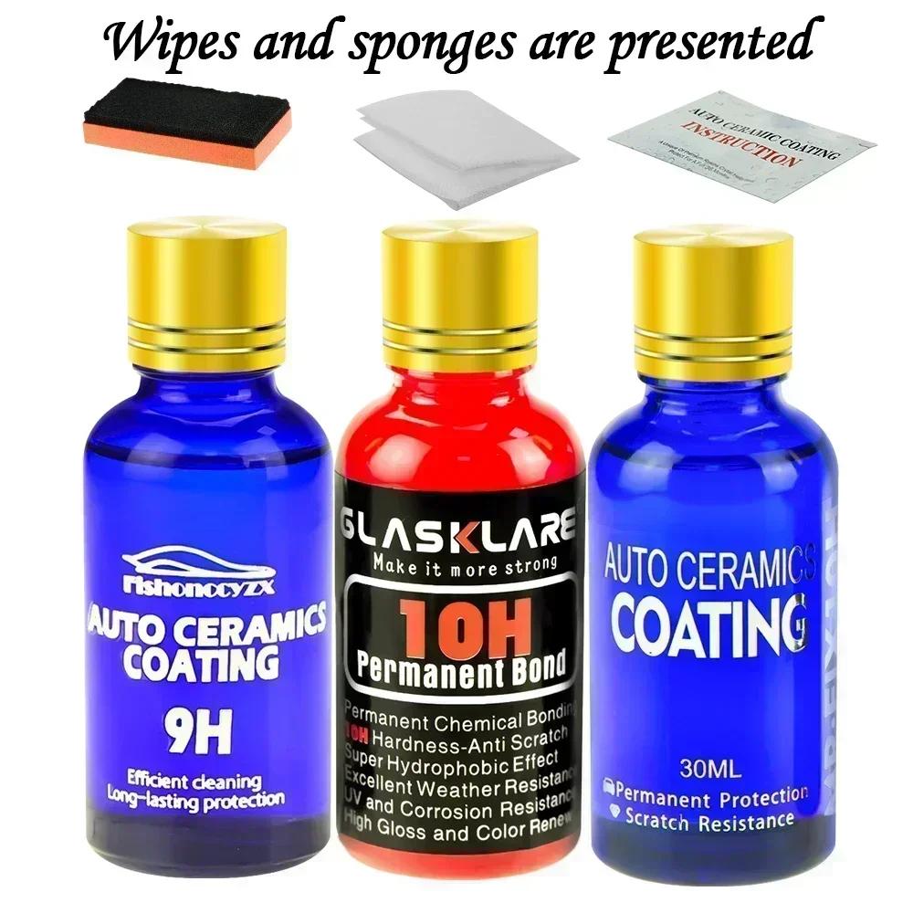 Wosk Polerski Powłoka Ceramiczna 10H Super Hydrofobowa Pielęgnacja Lakieru Trwałość Antykorozyjna Kryształ Platerowany Samochodowa Powłoka Płynne Szkło
