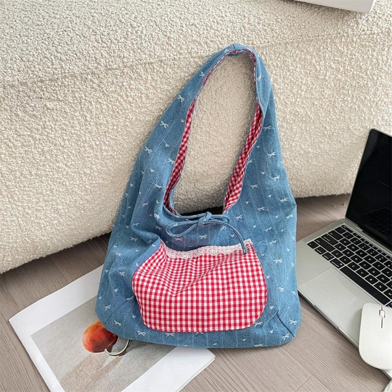 

Сумка-бант большой вместимости, новая сумка-трансформер для поездок на работу, простая контрастная сумка под мышкой