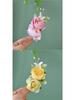Hanfu Flower Hair Clip: Ancient Style Hairpin, Sweet Dopamine Floral Headwear for Yunnan Dai Dance.