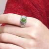 Imitation Hetian Jade Jasper Men's Ring Emerald Ring Men's Live Emerald Color Ring